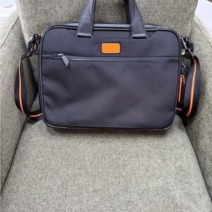 Tumi McLaren Black and Orange Briefcase